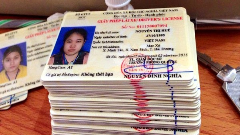 Ý nghĩa các số trên giấy phép lái xe thẻ pet